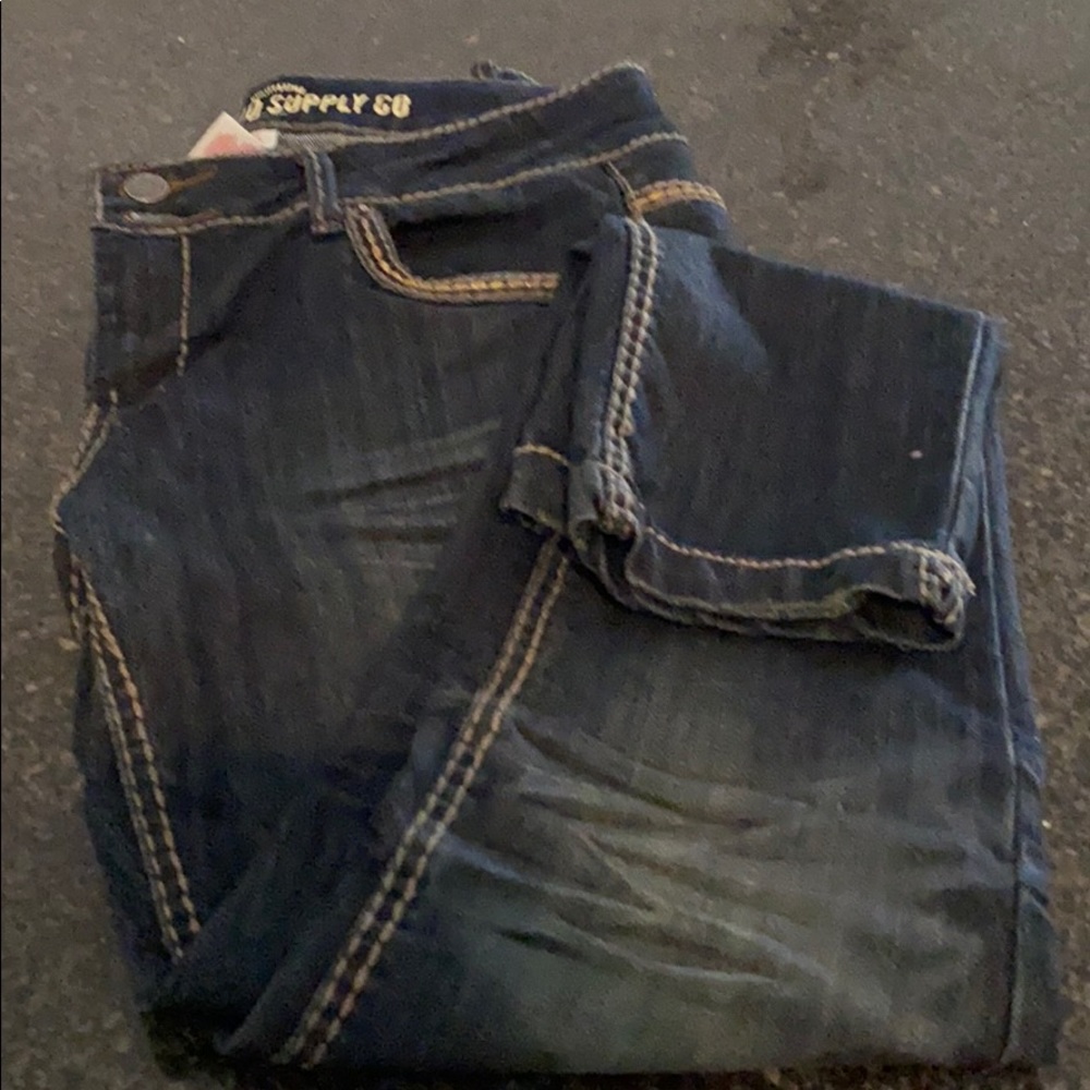 Dark blue jeans size 11 Skinny leg